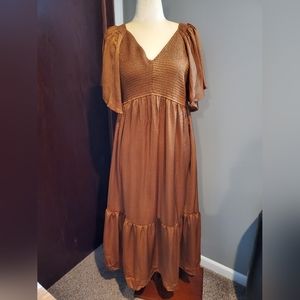 Baltic Born Size 1x Lovell Smocked Midi Dress